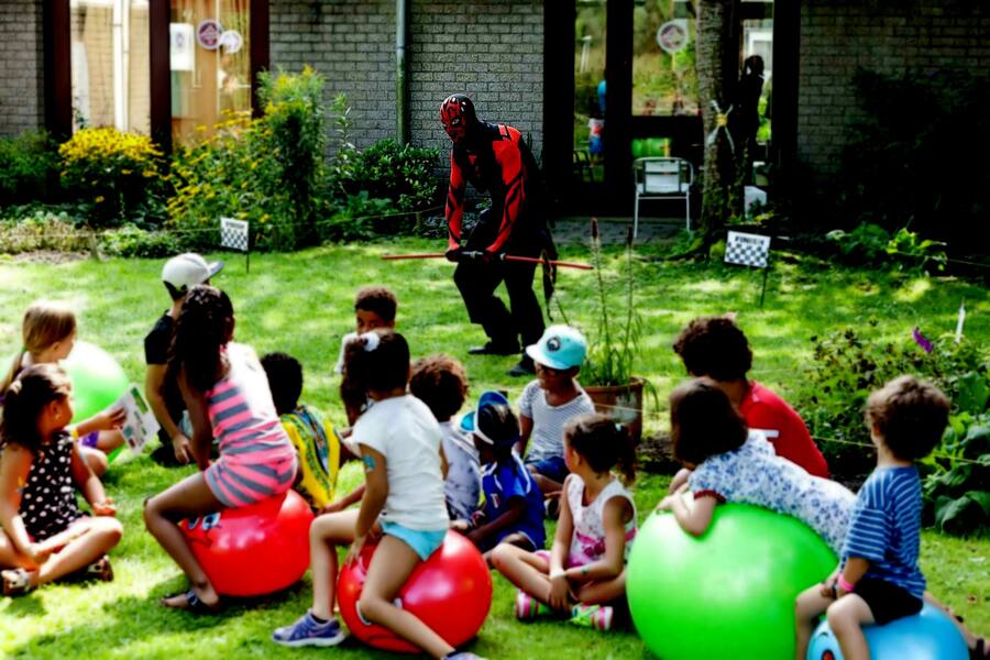 Darth Maul kostuum met kinderen